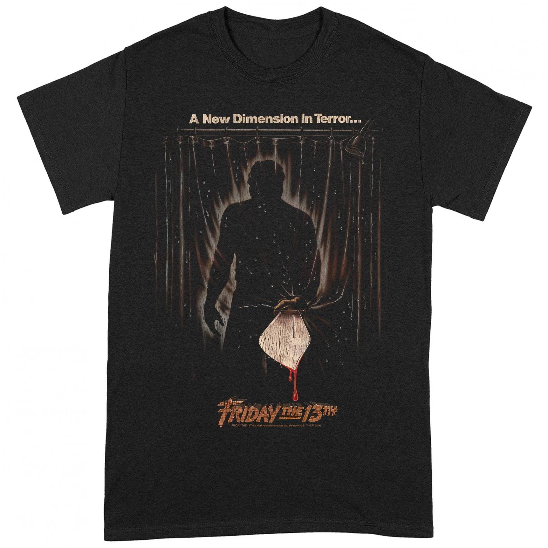 Tshirt Herren Schwarz S von Friday The 13th