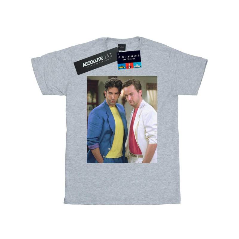 80's Ross And Chandler Tshirt Damen Grau 3XL von Friends