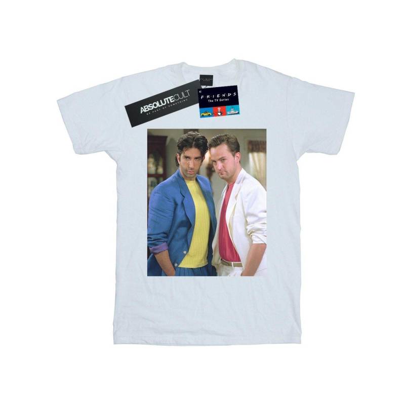 80's Ross And Chandler Tshirt Jungen Weiss 116 von Friends