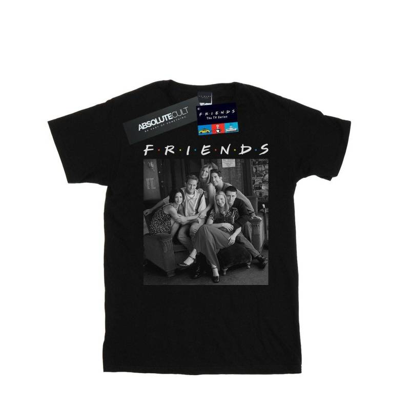 Black And White Photo Tshirt Damen Schwarz 3XL von Friends