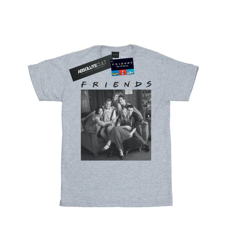 Black And White Photo Tshirt Herren Grau 3XL von Friends