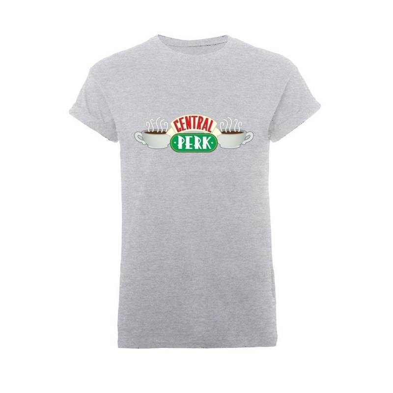 Central Perk Tshirt Krempelärmel Damen Grau L von Friends