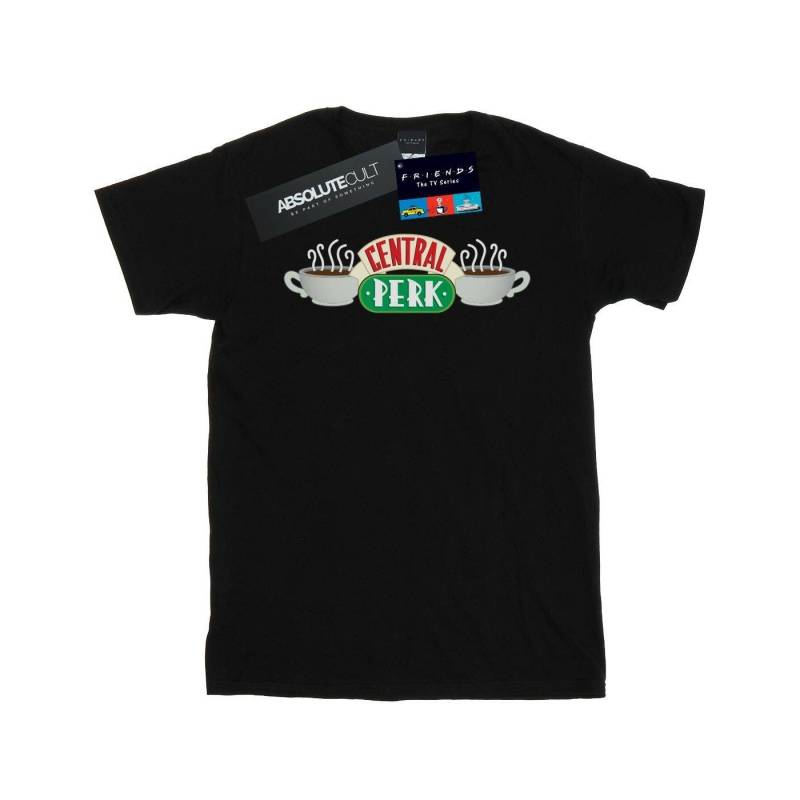 Central Perk Tshirt Mädchen Schwarz 128 von Friends