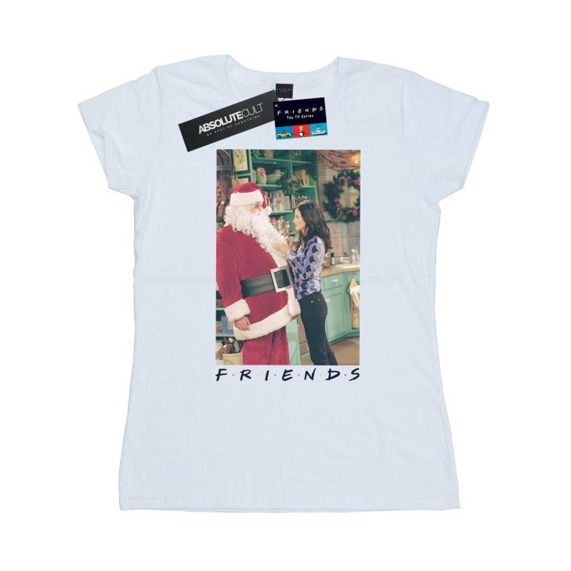 Friends - Chandler Claus TShirt, für Damen, Weiss, Größe L von Friends