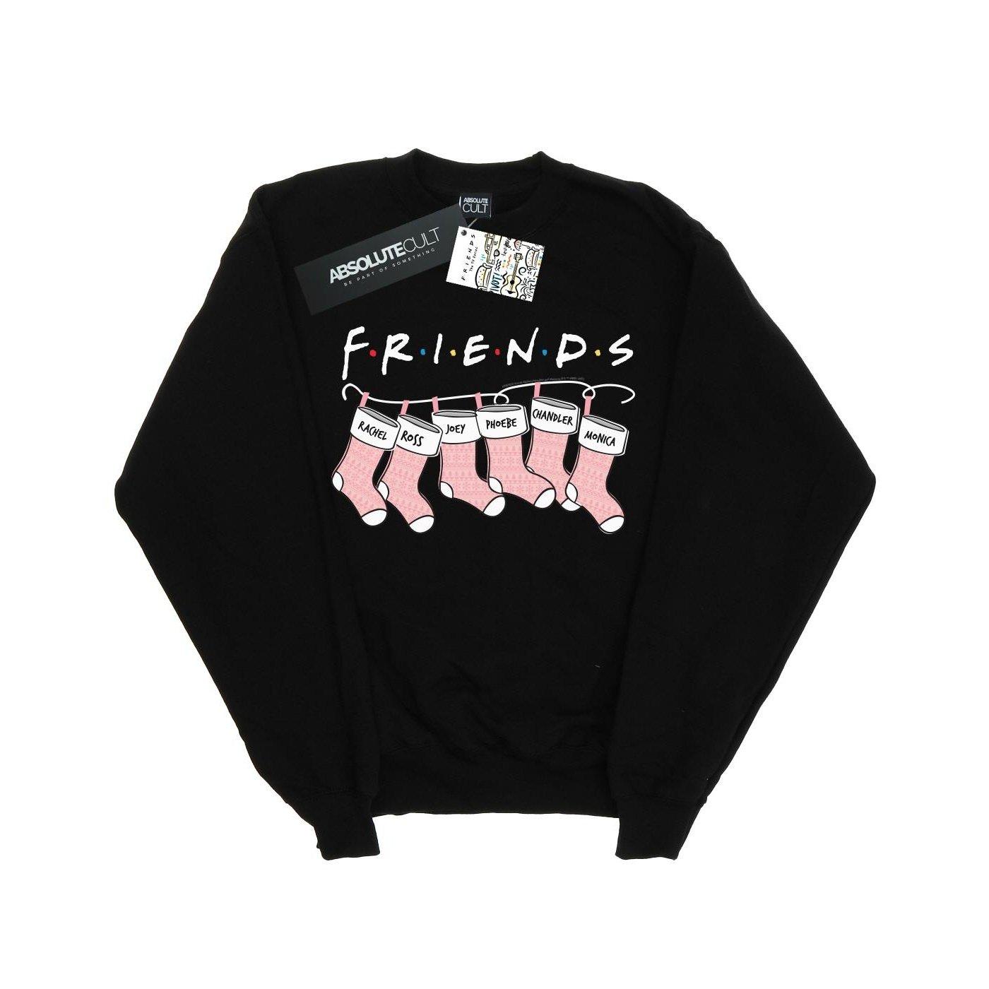 Christmas Stocking Logo Sweatshirt Jungen Schwarz 116 von Friends