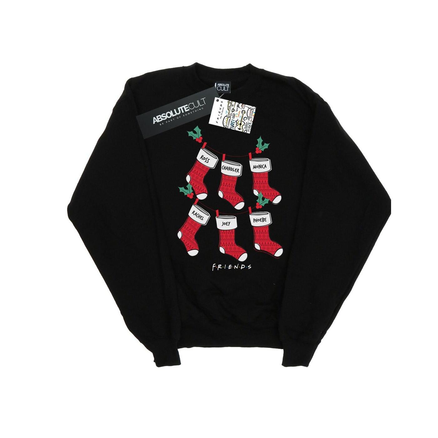 Christmas Stockings Sweatshirt Jungen Schwarz 140/146 von Friends