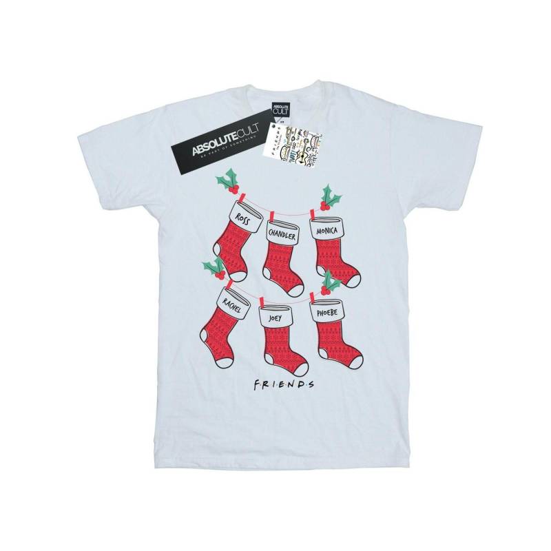 Christmas Stockings Tshirt Mädchen Weiss 140/146 von Friends