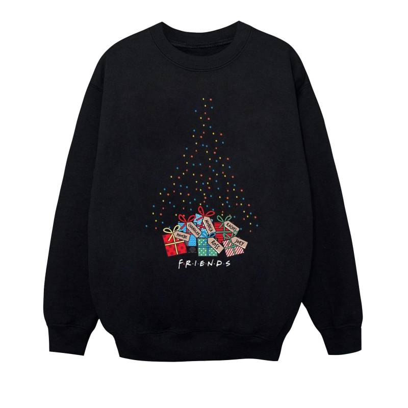 Christmas Tree Lights Sweatshirt Mädchen Schwarz 104 von Friends