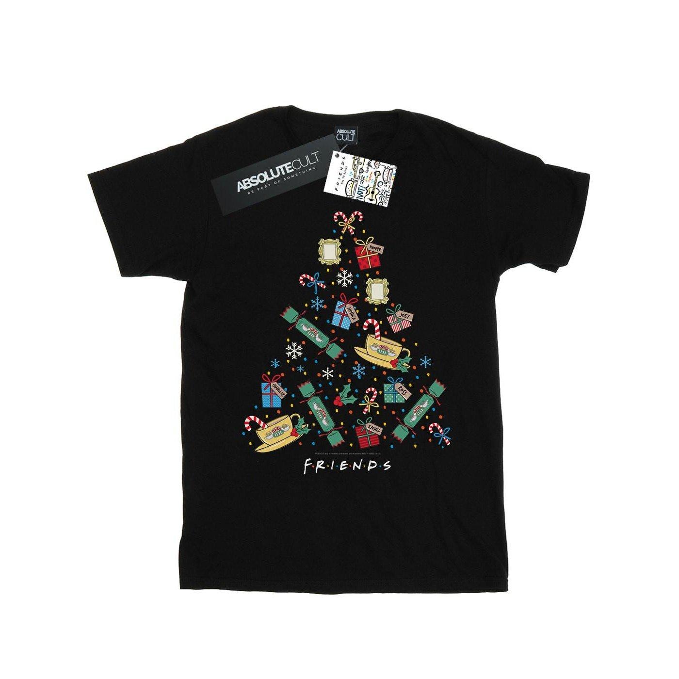 Christmas Tree Tshirt Damen Schwarz L von Friends