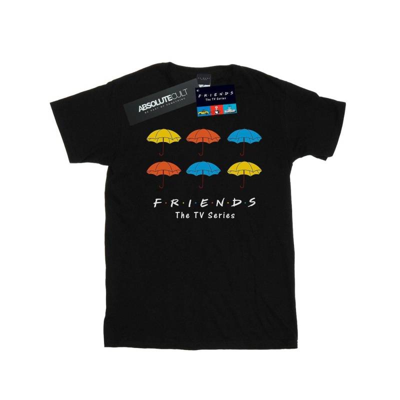 Coloured Umbrellas Tshirt Damen Schwarz L von Friends