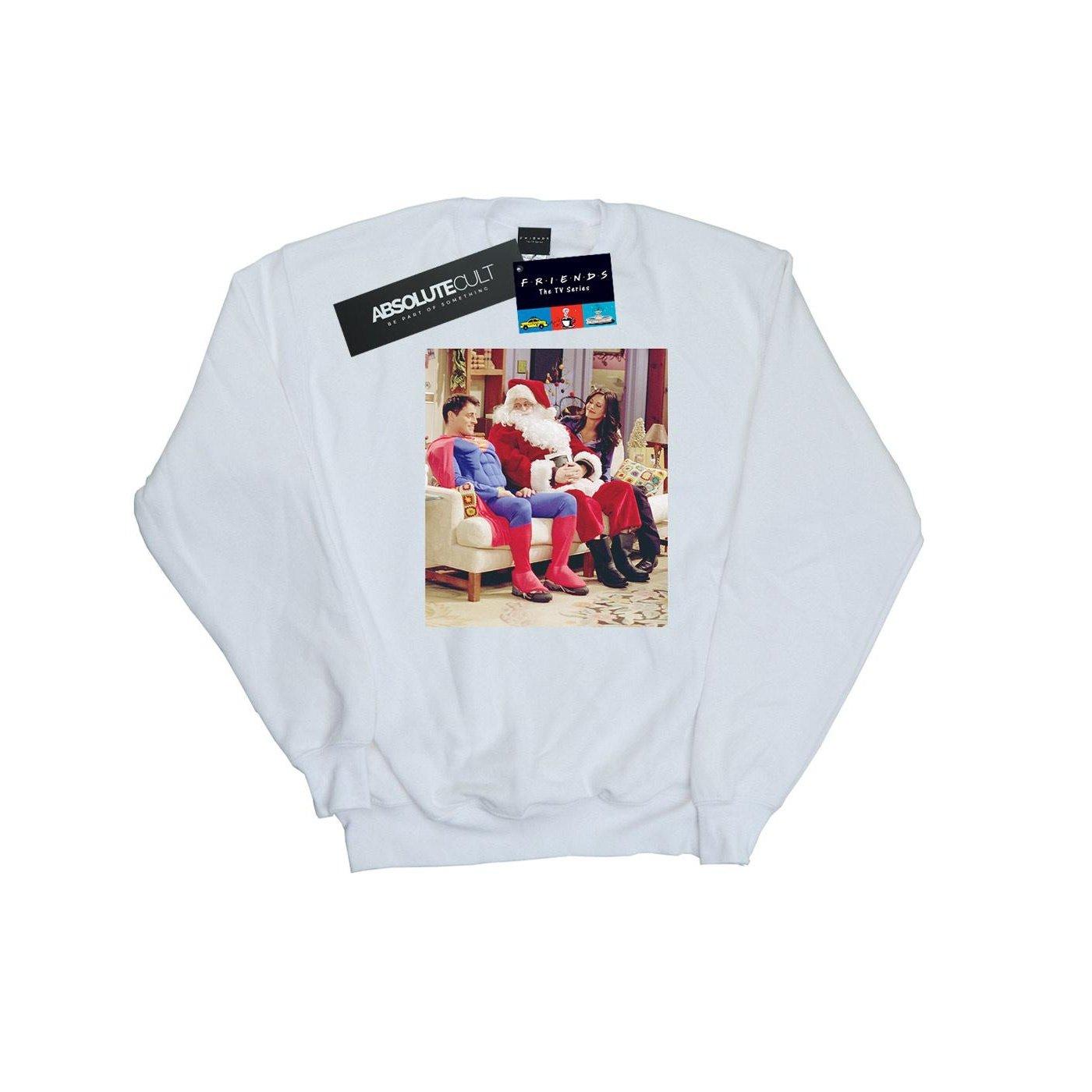 Couch Santa Sweatshirt Damen Weiss S von Friends