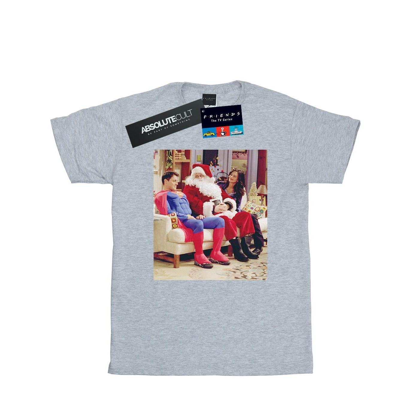Couch Santa Tshirt Herren Grau 4XL von Friends