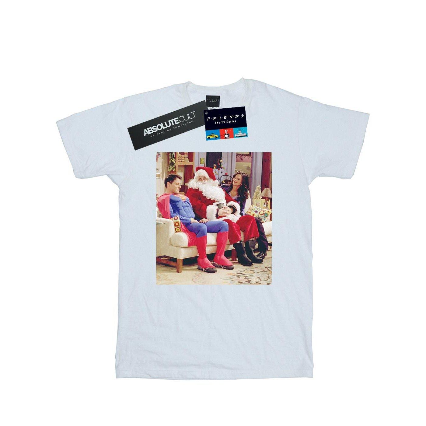 Couch Santa Tshirt Jungen Weiss 116 von Friends