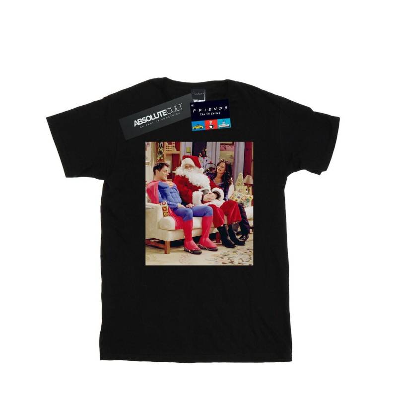 Couch Santa Tshirt Mädchen Schwarz 116 von Friends