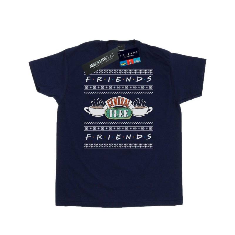 Fair Isle Central Perk Tshirt Herren Marine 5XL von Friends