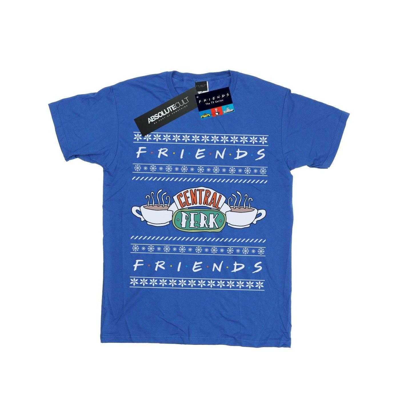 Fair Isle Central Perk Tshirt Jungen Königsblau 128 von Friends