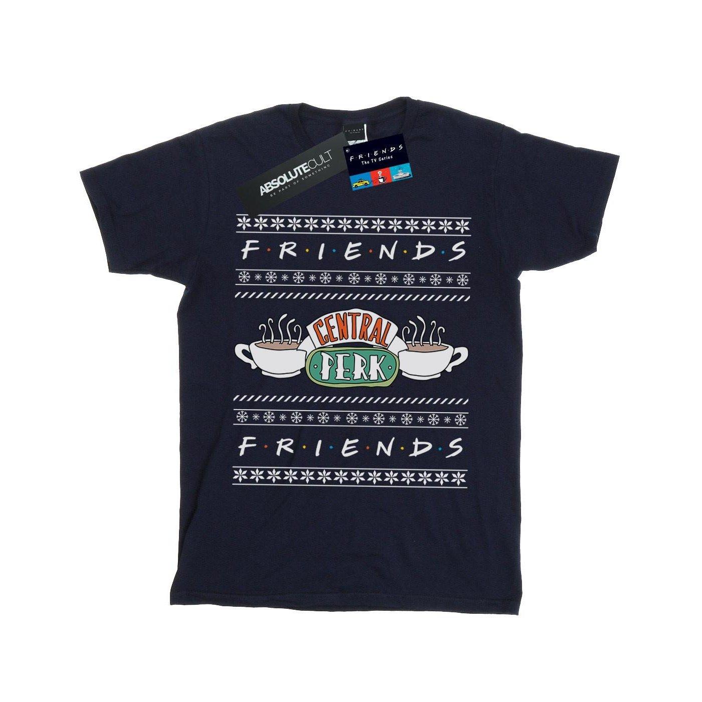 Fair Isle Central Perk Tshirt Jungen Marine 140/146 von Friends