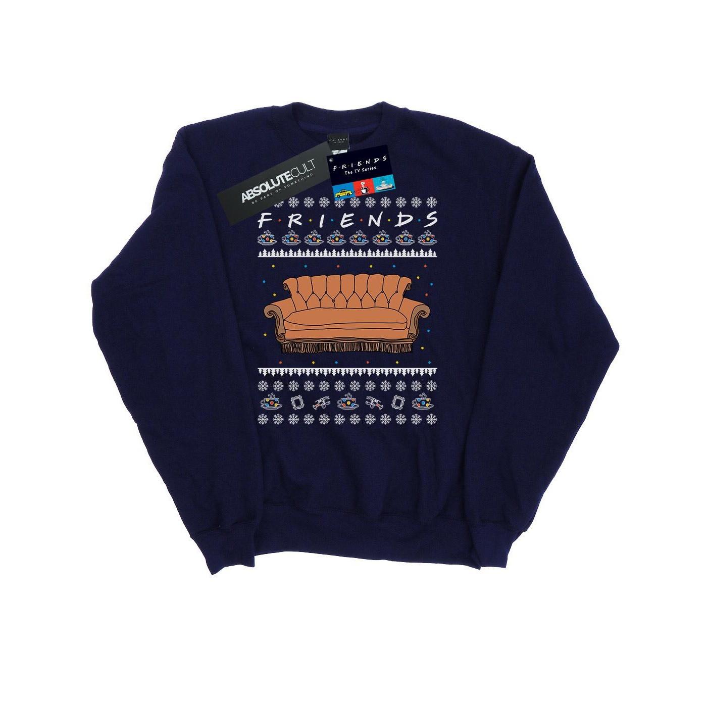 Fair Isle Couch Sweatshirt Herren Marine L von Friends