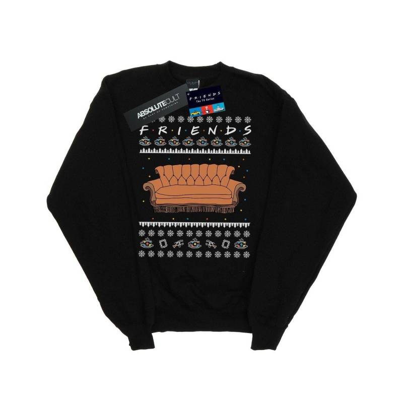 Fair Isle Couch Sweatshirt Jungen Schwarz 140/146 von Friends