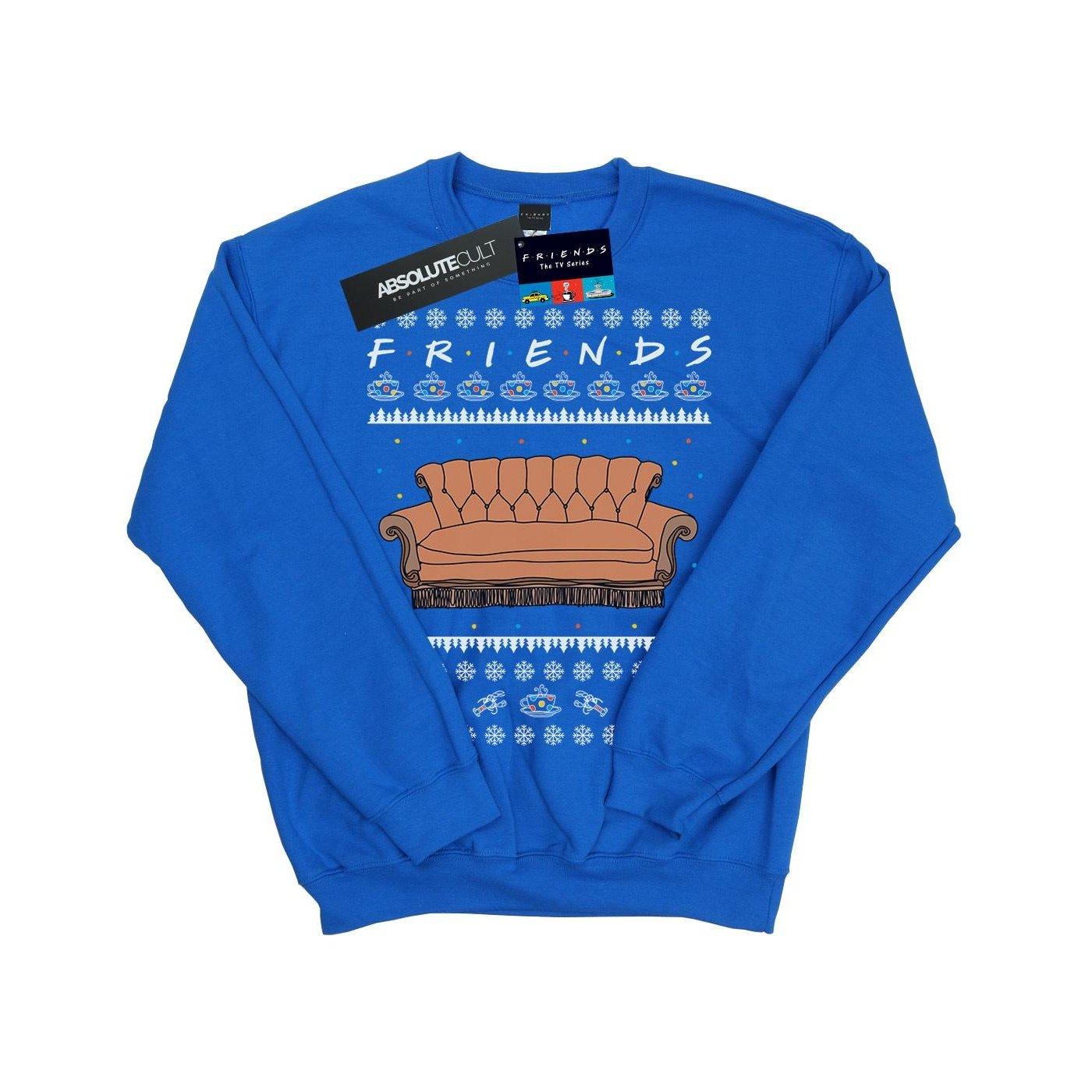 Fair Isle Couch Sweatshirt Mädchen Königsblau 140/146 von Friends