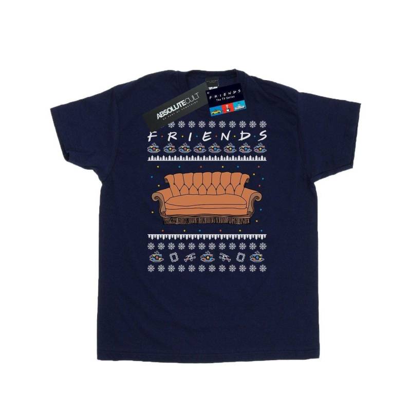 Fair Isle Couch Tshirt Herren Marine 5XL von Friends