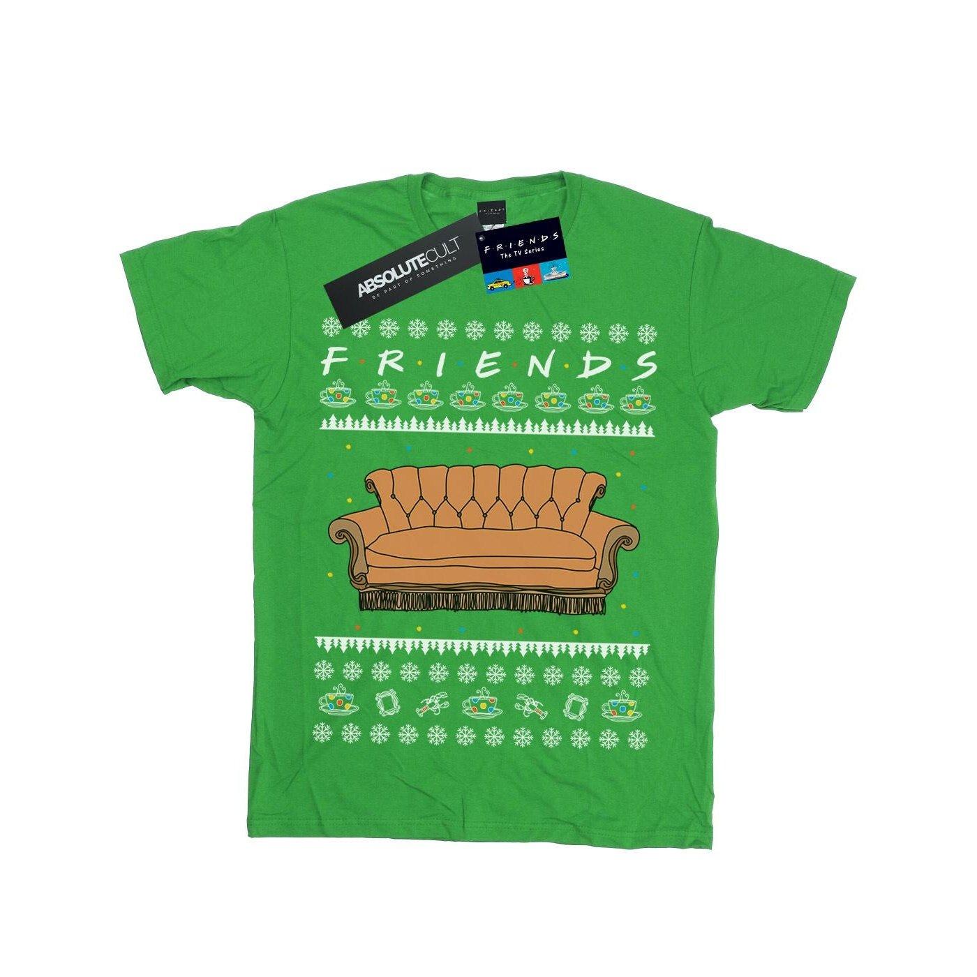 Fair Isle Couch Tshirt Jungen Grün 152-158 von Friends