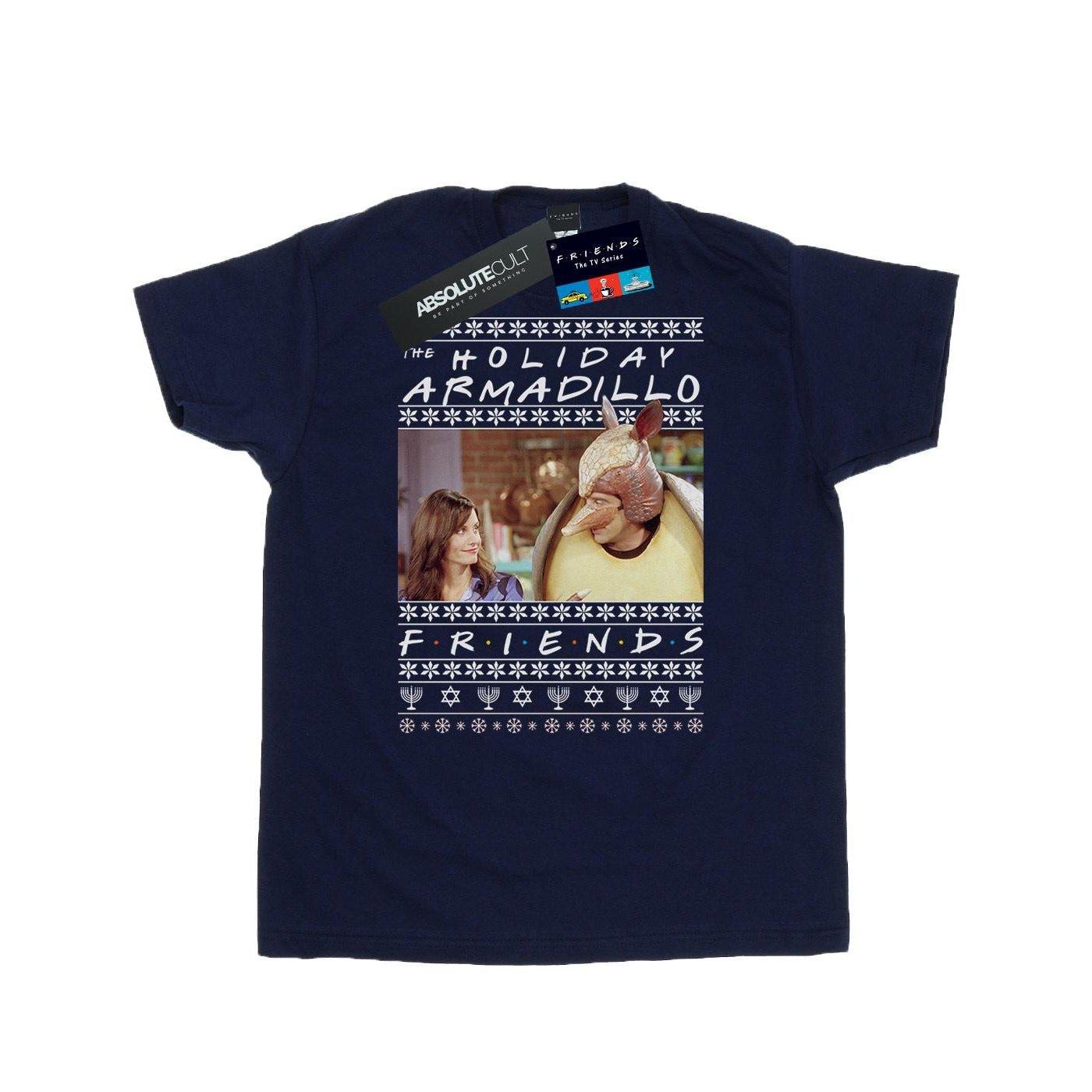 Fair Isle Holiday Armadillo Tshirt Herren Marine 5XL von Friends