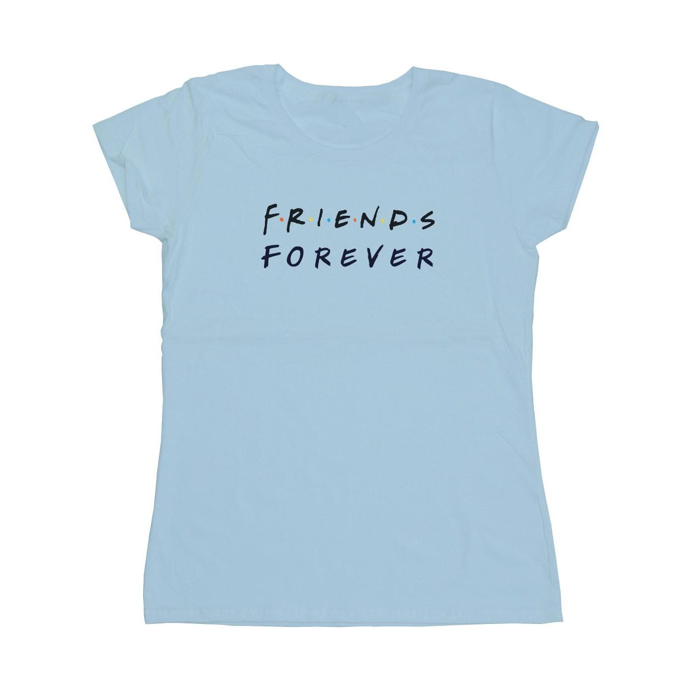 Forever Logo Tshirt Damen Blau M von Friends