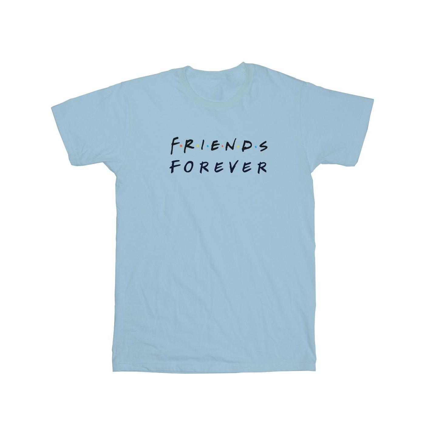 Forever Logo Tshirt Damen Blau XXL von Friends