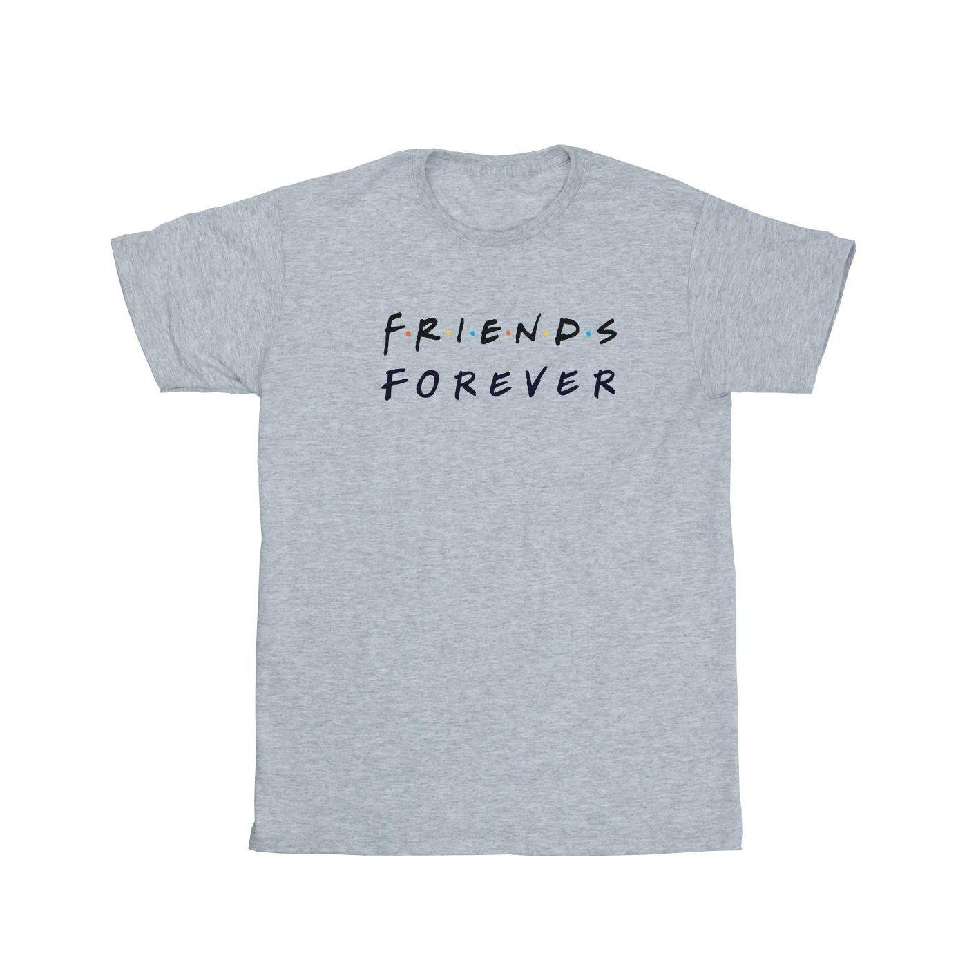 Forever Logo Tshirt Damen Grau XXL von Friends