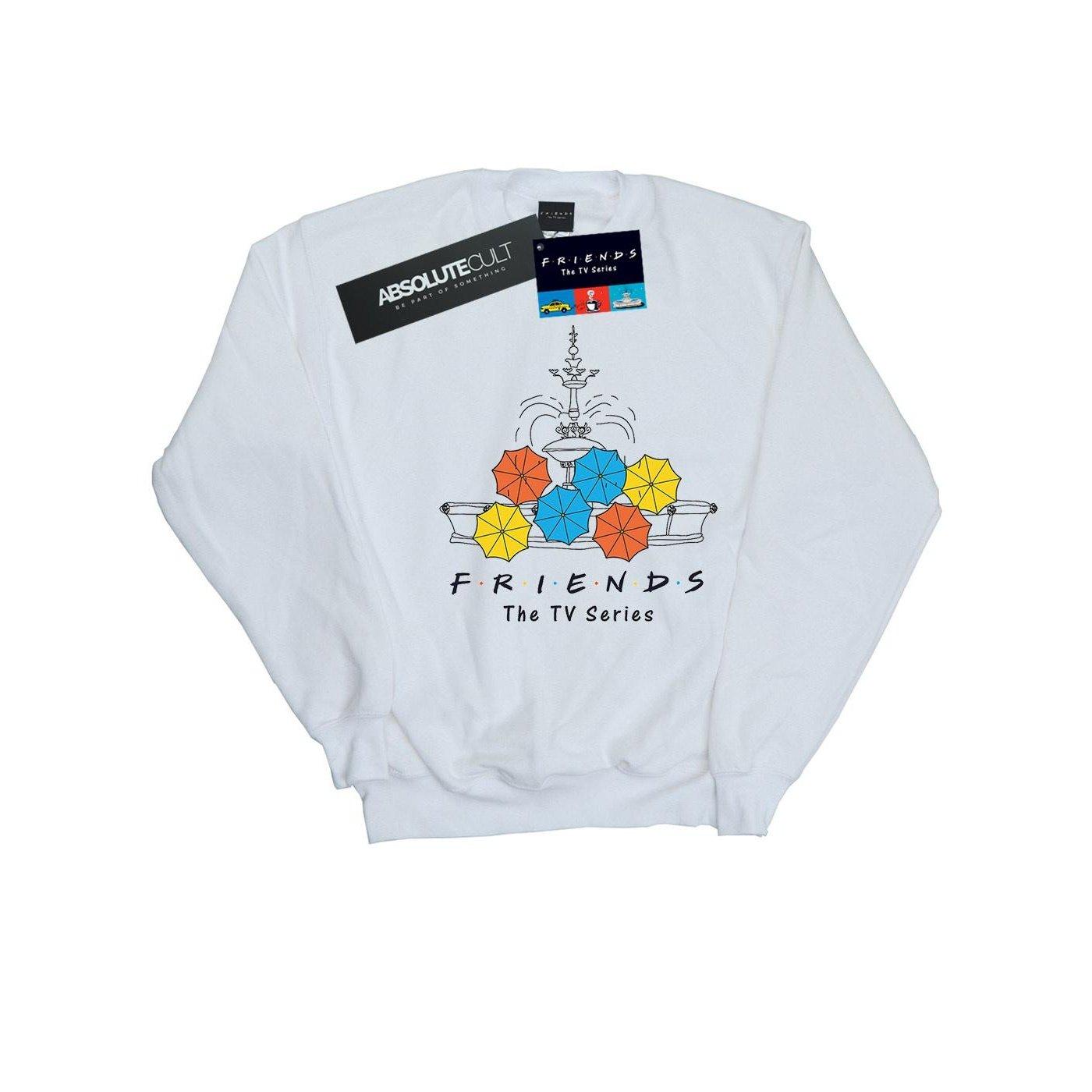 Fountain And Umbrellas Sweatshirt Jungen Weiss 128 von Friends