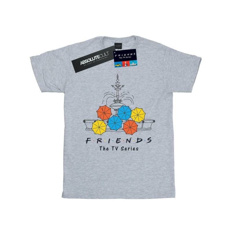 Fountain And Umbrellas Tshirt Herren Grau 3XL von Friends