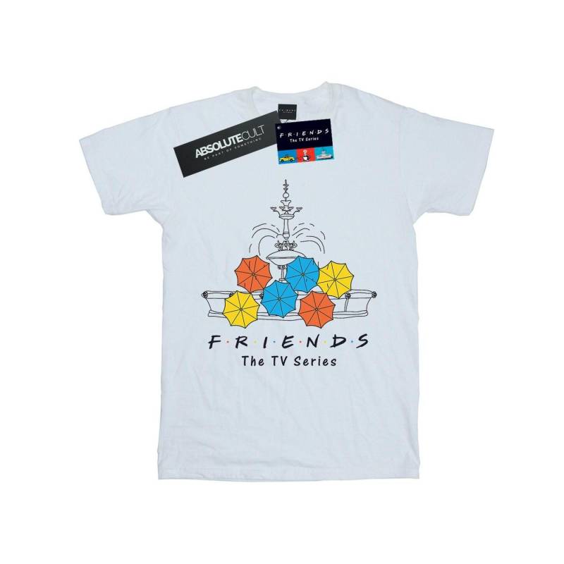 Fountain And Umbrellas Tshirt Herren Weiss M von Friends