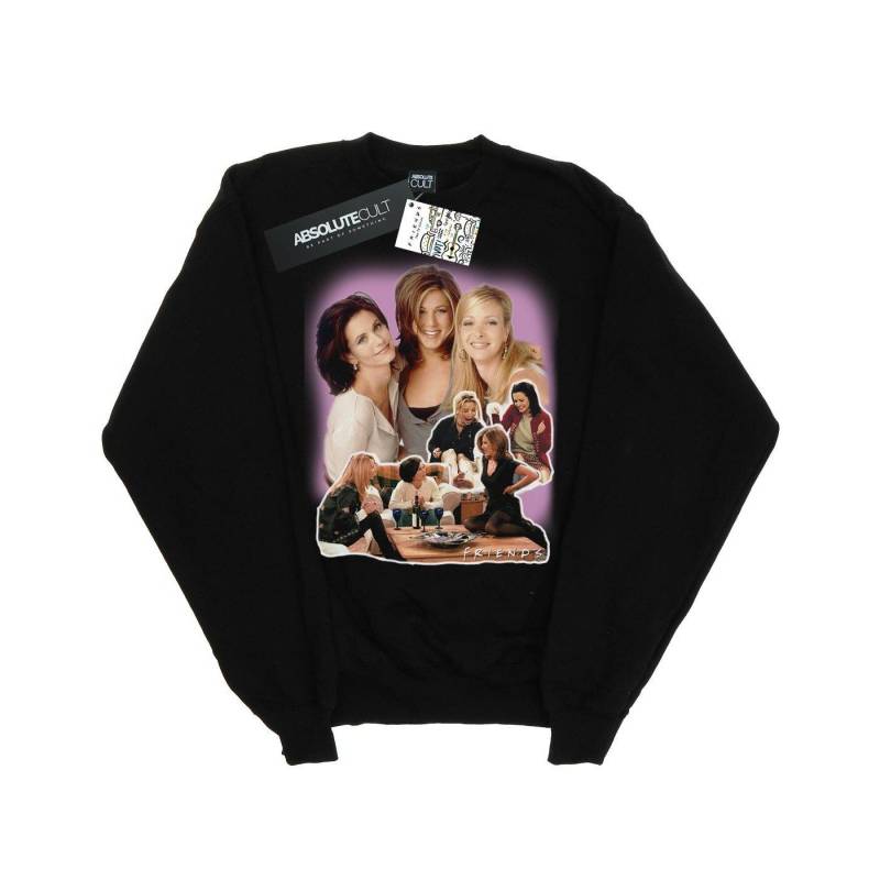 Girls Collage Sweatshirt Herren Schwarz XL von Friends