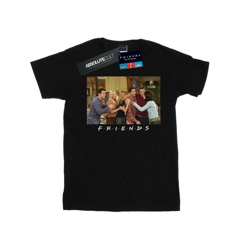 Group Photo Apartment Tshirt Herren Schwarz 3XL von Friends