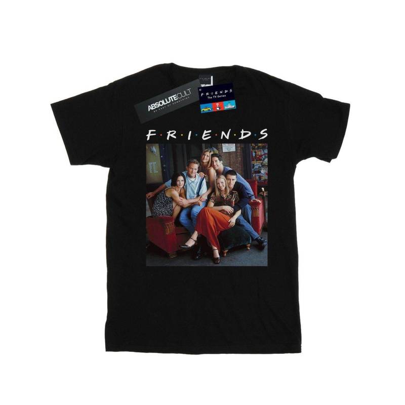 Group Photo Couch Tshirt Damen Schwarz 3XL von Friends