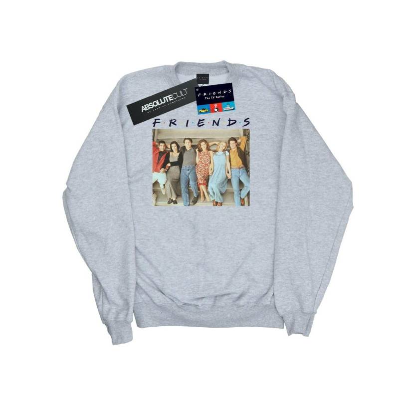 Group Photo Stairs Sweatshirt Damen Grau L von Friends