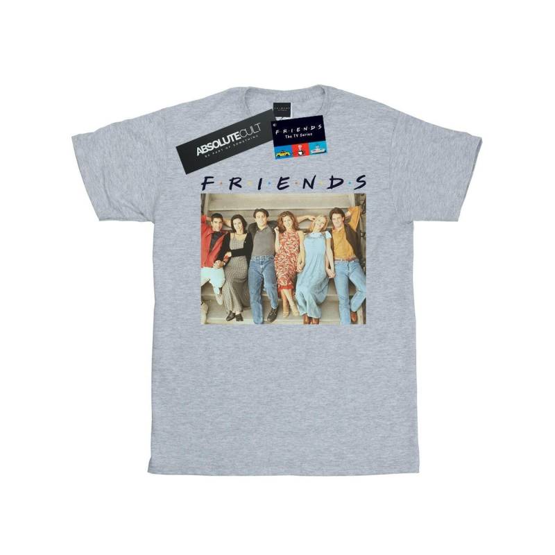 Group Photo Stairs Tshirt Damen Grau L von Friends