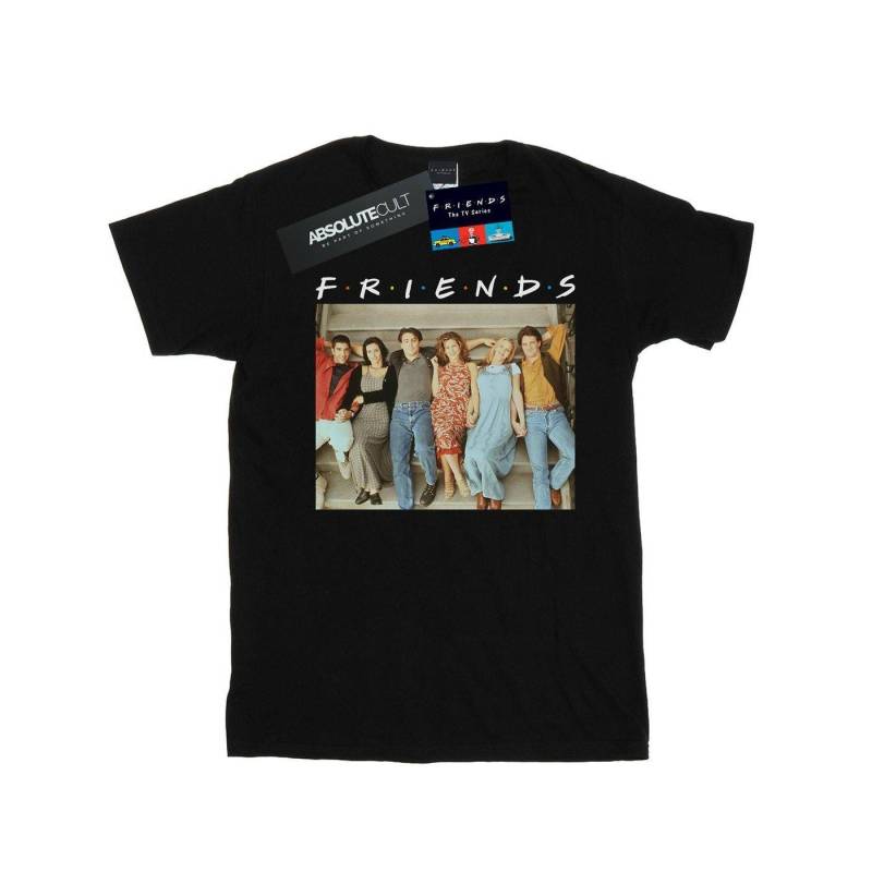 Group Photo Stairs Tshirt Damen Schwarz S von Friends