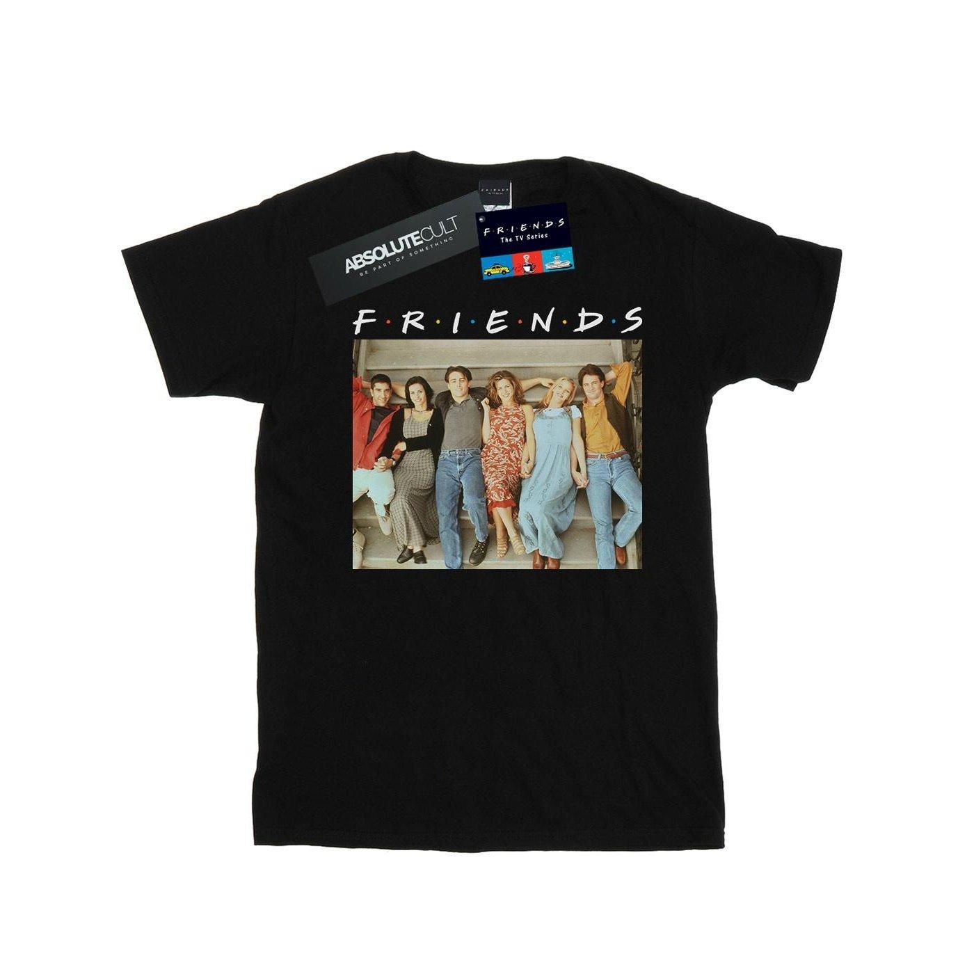 Group Photo Stairs Tshirt Damen Schwarz XL von Friends