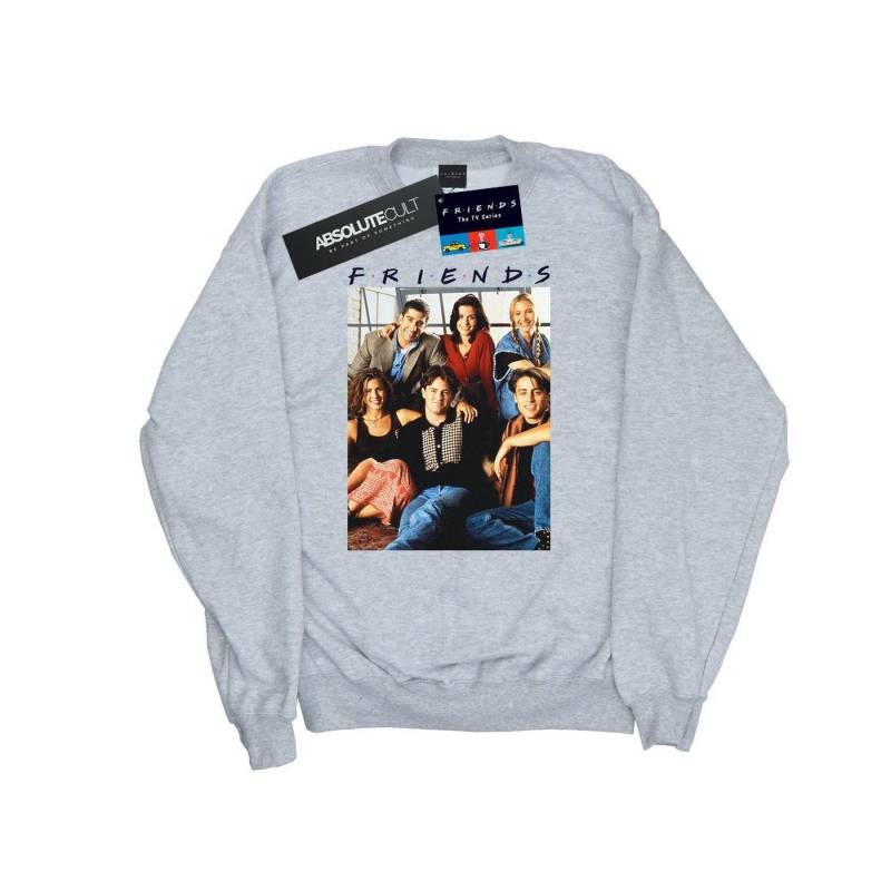 Group Photo Window Sweatshirt Damen Grau L von Friends