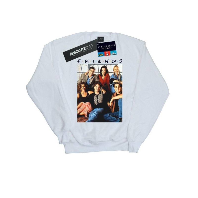 Group Photo Window Sweatshirt Damen Weiss M von Friends