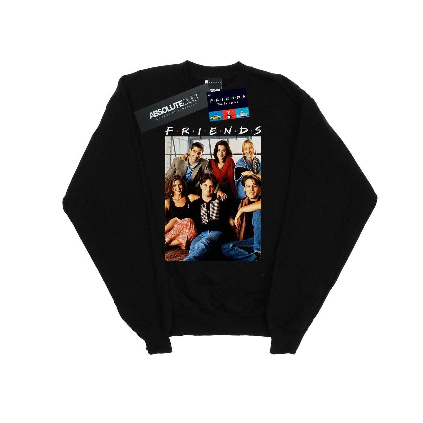 Group Photo Window Sweatshirt Jungen Schwarz 128 von Friends