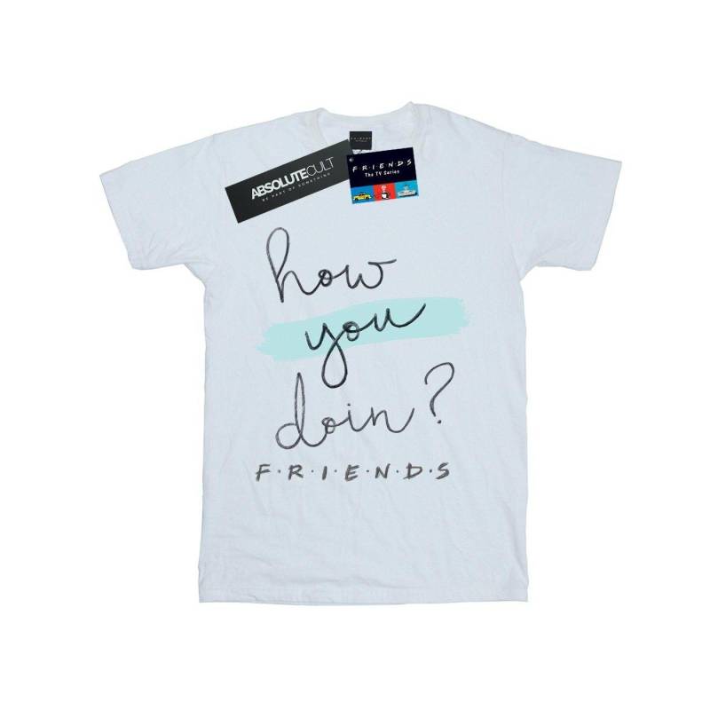 How You Doin? Handwriting Tshirt Jungen Weiss 140/146 von Friends