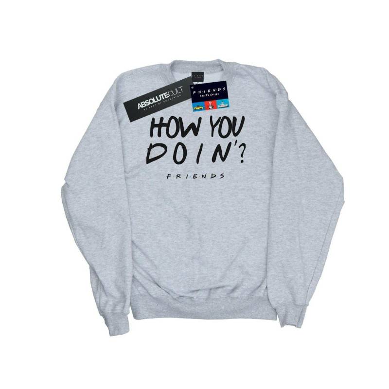 Friends - How You Doin? Sweatshirt, für Damen, Grau, Größe XL von Friends