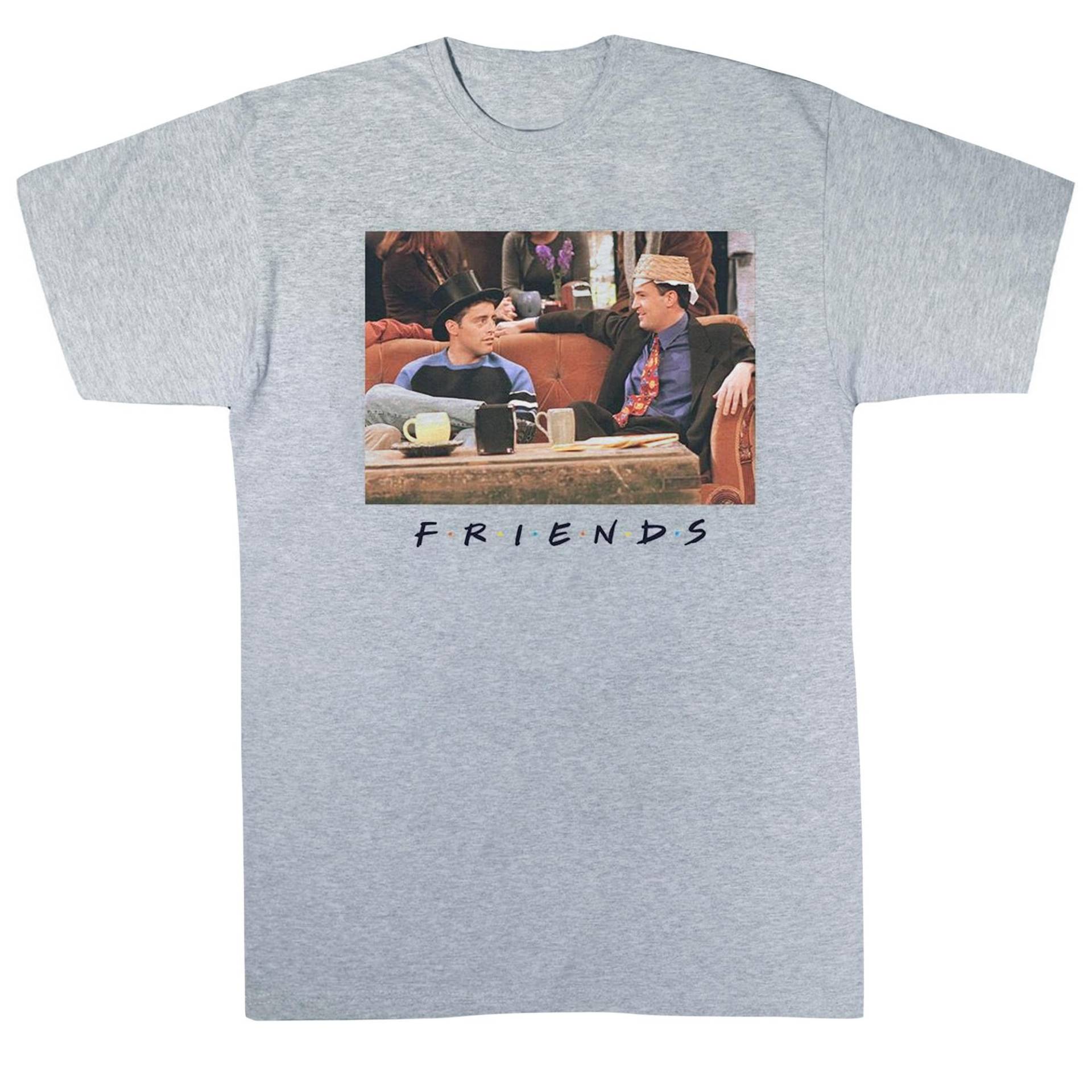 Joey And Chandler Hats Tshirt Jungen Grau 140/146 von Friends