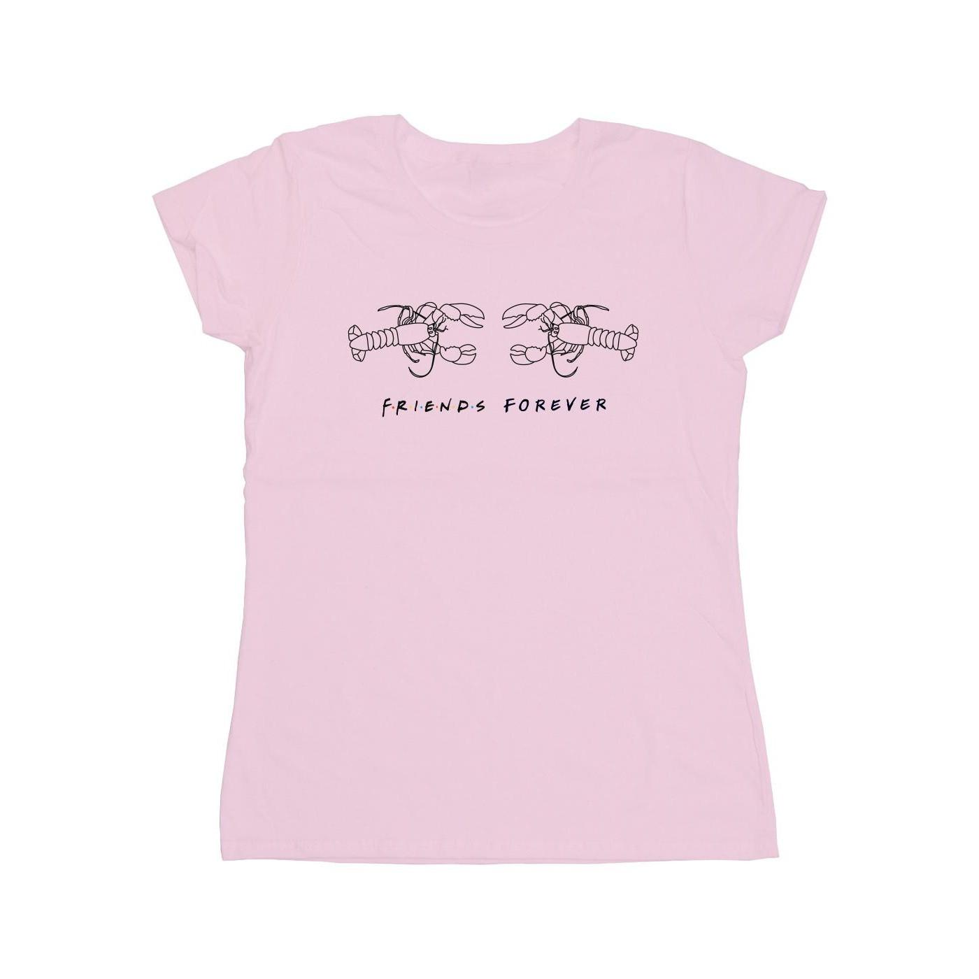 Lobster Logo Tshirt Damen Pink XL von Friends