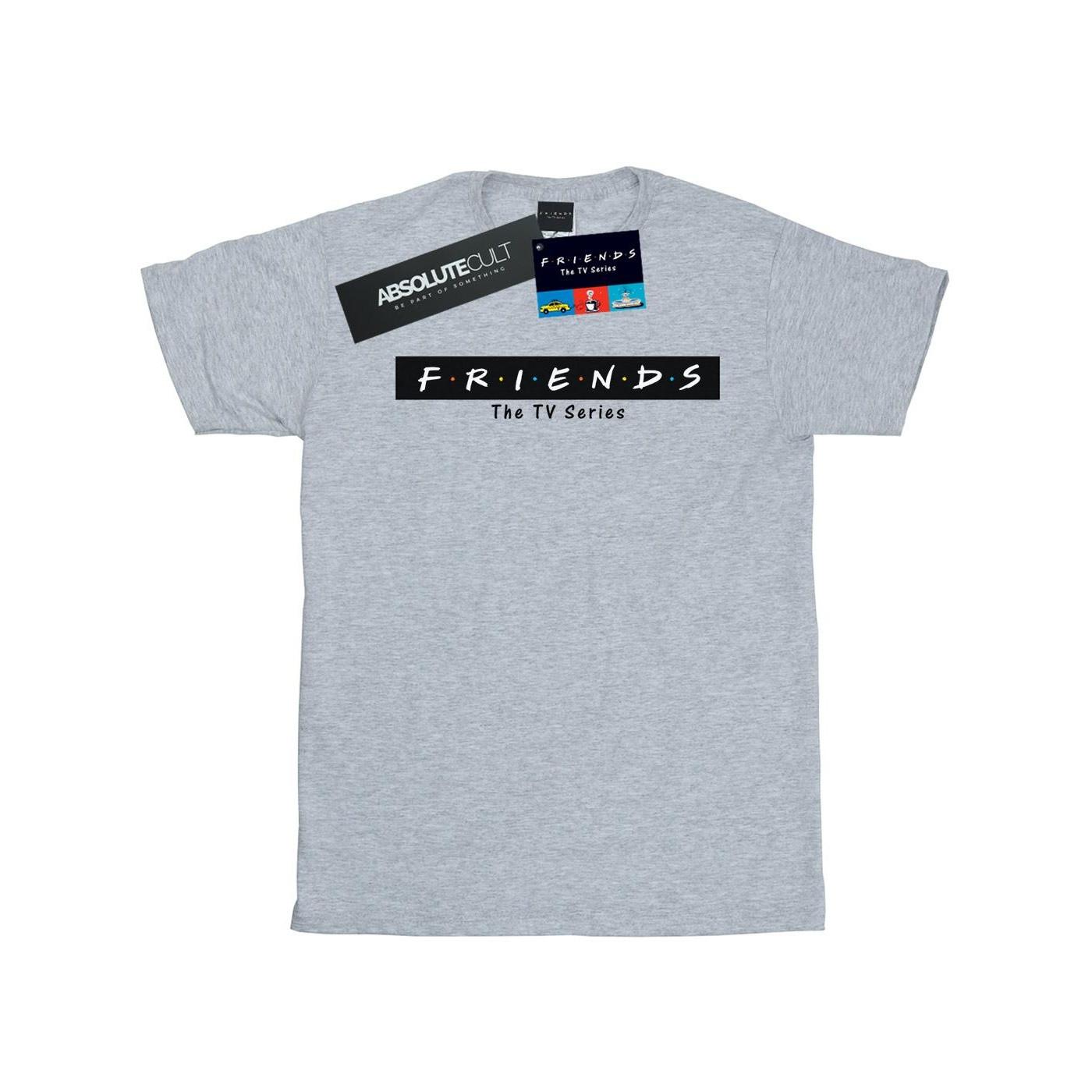 Logo Block Tshirt Herren Grau 3XL von Friends