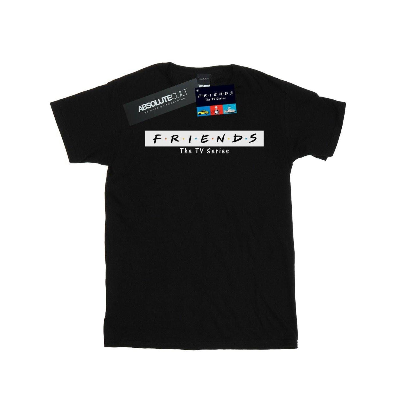 Logo Block Tshirt Herren Schwarz 3XL von Friends