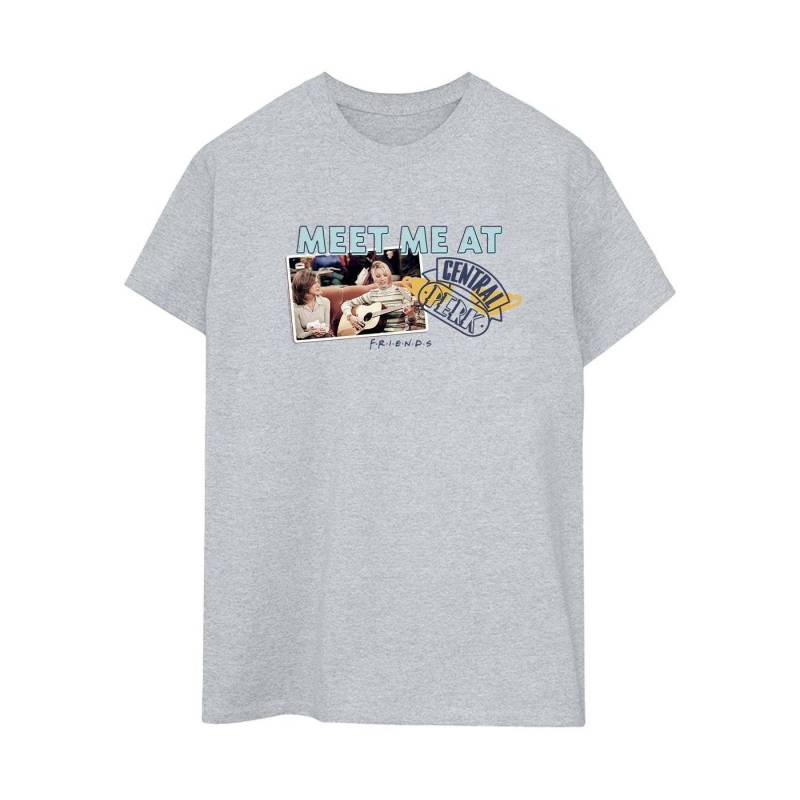 Meet Me At Central Perk Boyfriend Fit Tshirt Damen Grau XL von Friends